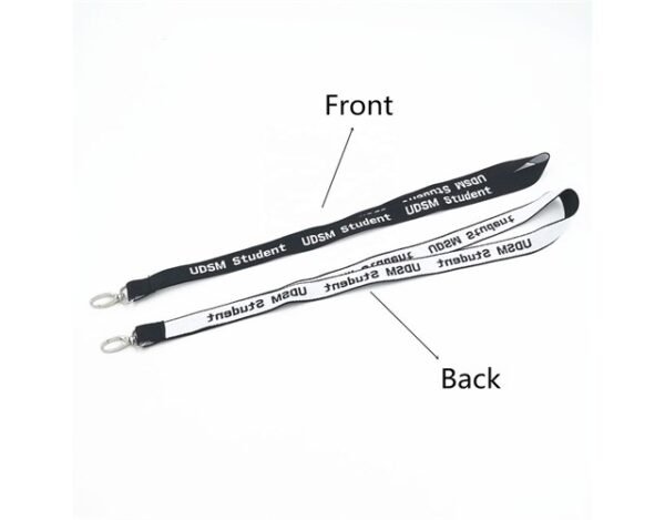 5/8" Custom Logo Woven Lanyard W/ Buckle Release