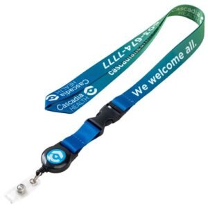 Sublimated Lanyard Badge Reel Combo W/ Buckle Release Sublimated Lanyard Badge Reel Combo W/ Buckle Release