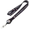 3/4"Custom Logo Dye Sublimation Lanyards W/ Retractable Reel Combo