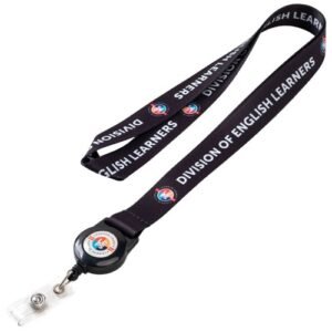3/4"Custom Logo Dye Sublimation Lanyards W/ Retractable Reel Combo 3/4"Custom Logo Dye Sublimation Lanyards W/ Retractable Reel Combo