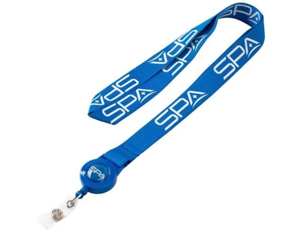 3/4" Polyester Lanyard with Retractable Reel Combo