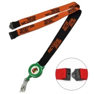 Woven Combo Badge Reel Lanyard W/ Safety Breakaway Woven Combo Badge Reel Lanyard W/ Safety Breakaway