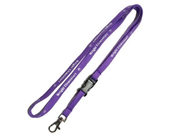 Custom Printed 1/2" Tube Lanyard w/ Detachable Buckle