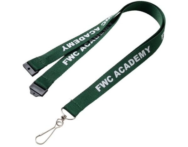 3/4" Custom Polyester Lanyard w/ Safety Breakaway
