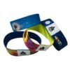 1/2" Sublimated Elastic Event Wristband w/ Customizable Woven Label