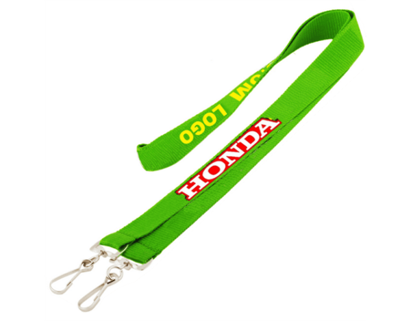 3/4" Custom Print Double Ended Polyester Lanyard