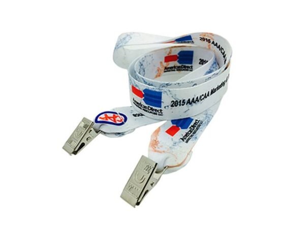 1" Custom Printed Double Ended Dye Sublimation Lanyard 1" Custom Printed Double Ended Dye Sublimation Lanyard