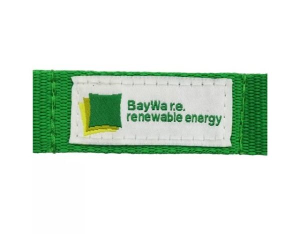 3/4" Pocket Carabiner Woven Tag Lanyards w/ Keyring