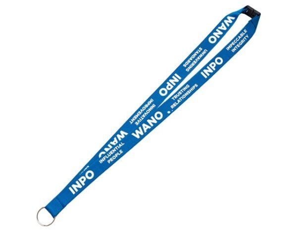 3/4" Custom Polyester Lanyard w/ Safety Breakaway