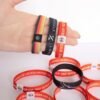 1/2" Sublimated Elastic Event Wristband w/ Customizable Woven Label