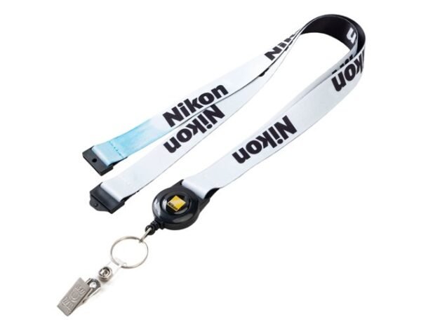 3/4" Custom Printed Sublimation Lanyard Badge Reel Combo W/ Safety Breakaway