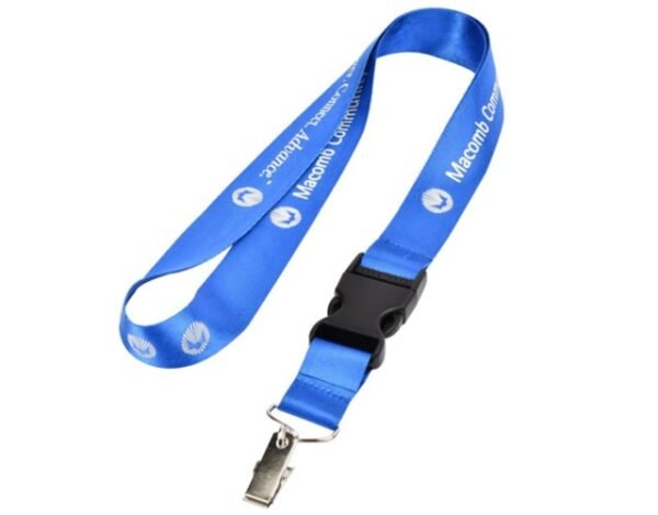 Custom Printed 3/4" Buckle Release Nylon Lanyard