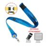 3/4" Custom Printed Sublimation Lanyard Badge Reel Combo W/ Safety Breakaway