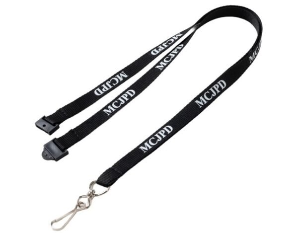 1/2" Custom Print Polyester Lanyard w/ Safety Breakaway