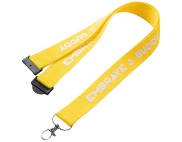 1" Polyester Lanyard w/ Safety Breakaway