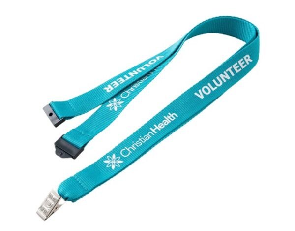 3/4" Custom Polyester Lanyard w/ Safety Breakaway
