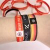 1/2" Sublimated Elastic Event Wristband w/ Customizable Woven Label
