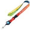 Sublimated Lanyard Badge Reel Combo W/ Buckle Release