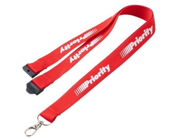 3/4" Custom Polyester Lanyard w/ Safety Breakaway