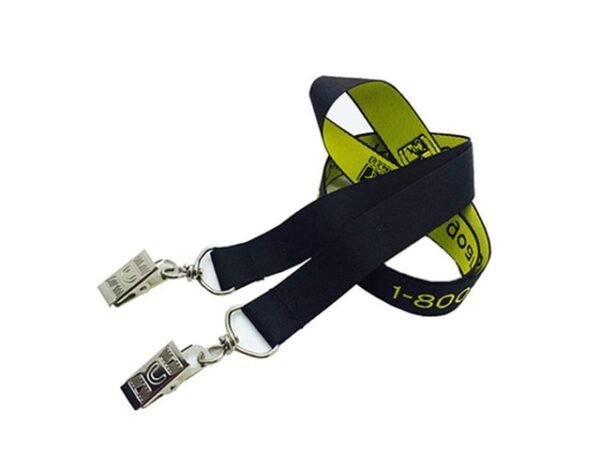 1/2" Custom Double Ended Woven Lanyard 1/2" Custom Double Ended Woven Lanyard