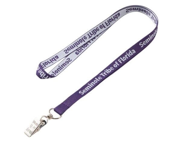 1/2" Custom Imprint Woven Lanyard