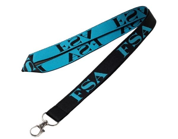 Custom Logo Woven Lanyard 3/4" Custom Logo Woven Lanyard