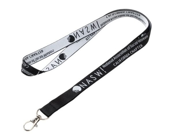 5/8" Custom Logo Woven Lanyard