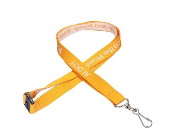 5/8" Custom Logo Woven Lanyard w/ Safety Breakaway