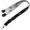 3/4" Custom Logo Woven Lanyard with Buckle Release 3/4" Custom Logo Woven Lanyard with Buckle Release