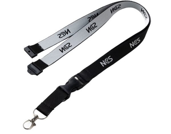 3/4" Custom Logo Woven Lanyard with Buckle Release 3/4" Custom Logo Woven Lanyard with Buckle Release