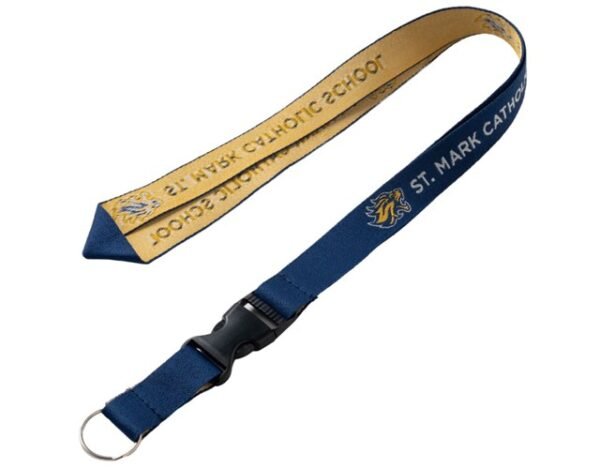 3/4" Custom Logo Woven Lanyard with Buckle Release 3/4" Custom Logo Woven Lanyard with Buckle Release