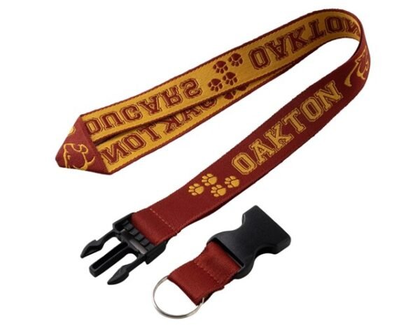 1" Custom Woven Lanyard W/ Buckle Release