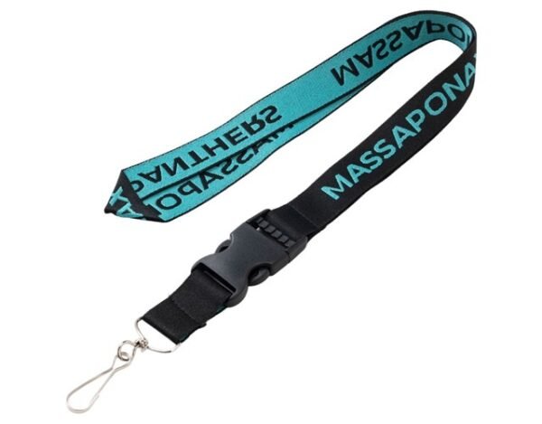 1" Custom Woven Lanyard W/ Buckle Release