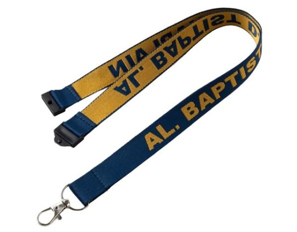 3/4" Custom Woven Lanyard w/ Safety Breakaway