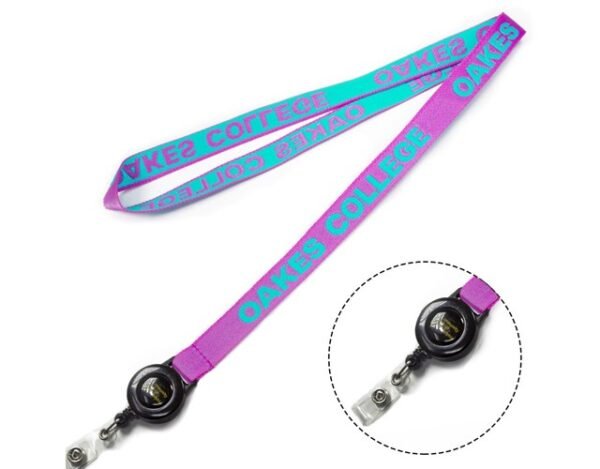 1/2 inch Woven Lanyards w/ Retractable Reel Combo 1/2 inch Woven Lanyards w/ Retractable Reel Combo